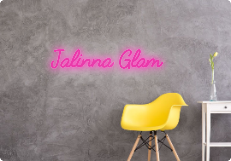 Custom text: Jalinna Glam