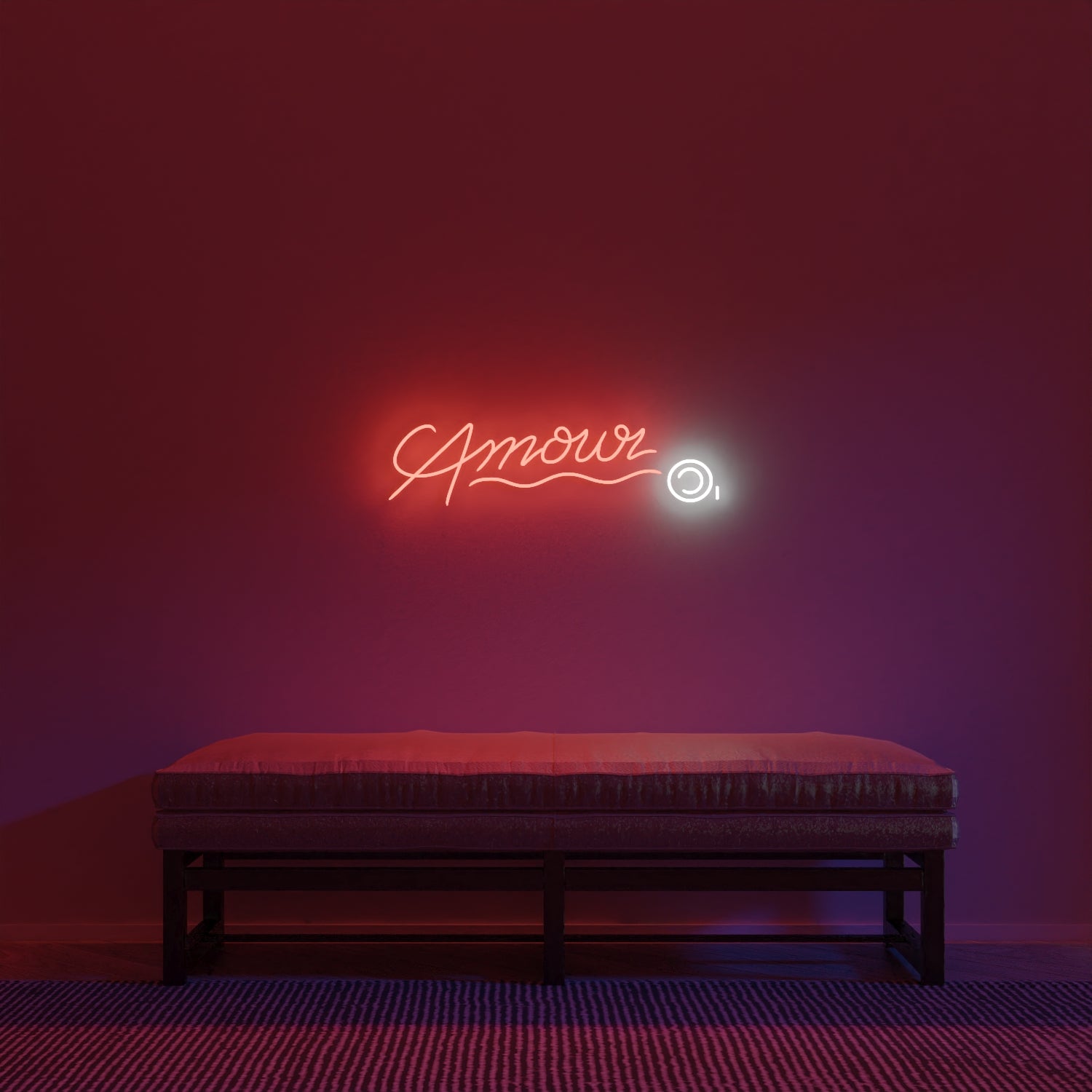 Amour © - LED neon sign by André Saraiva