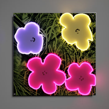 Flowers by Andy Warhol - LED neon sign