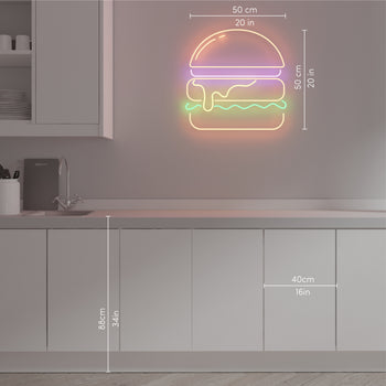Burger, LED Neon Sign