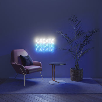 Create, LED neon sign