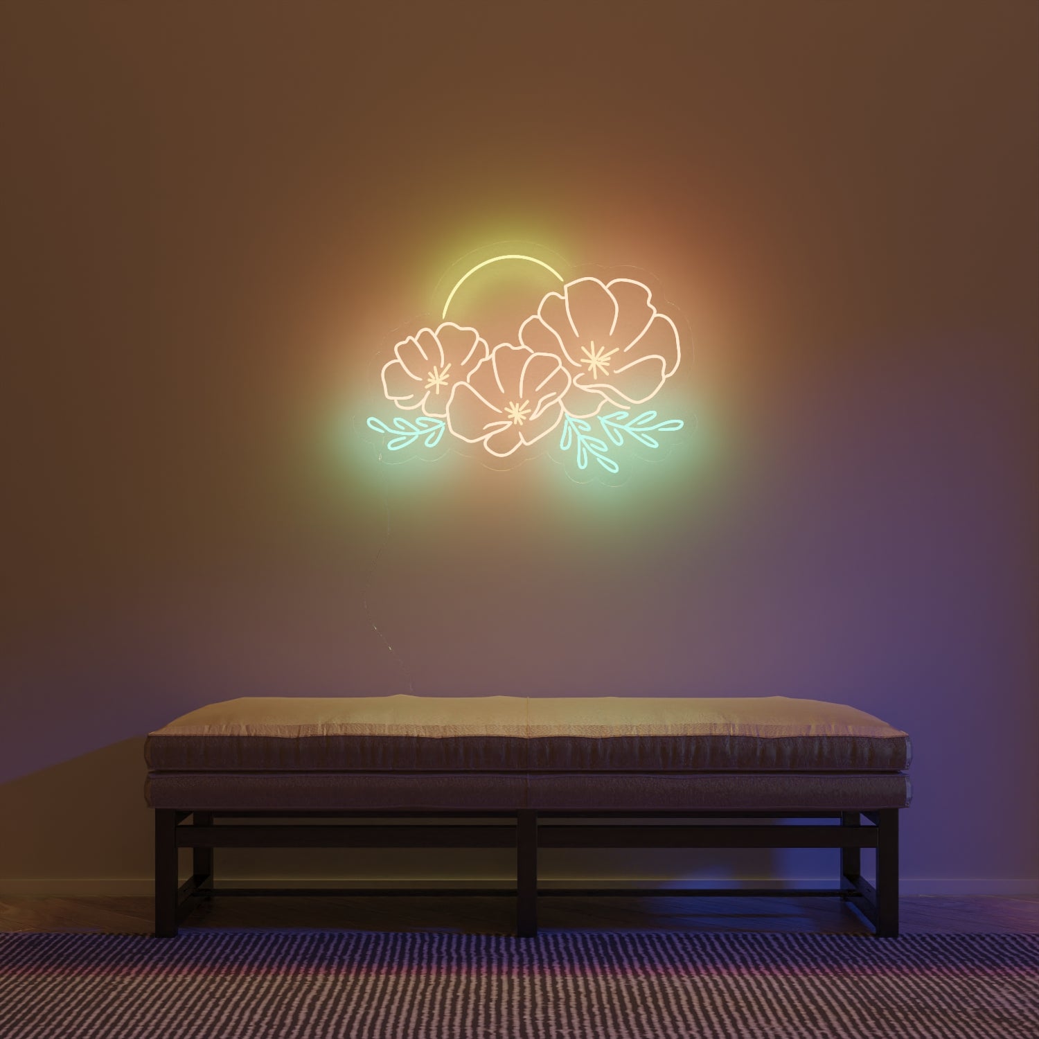 California Sunrise by Caren Kreger, LED Neon Sign