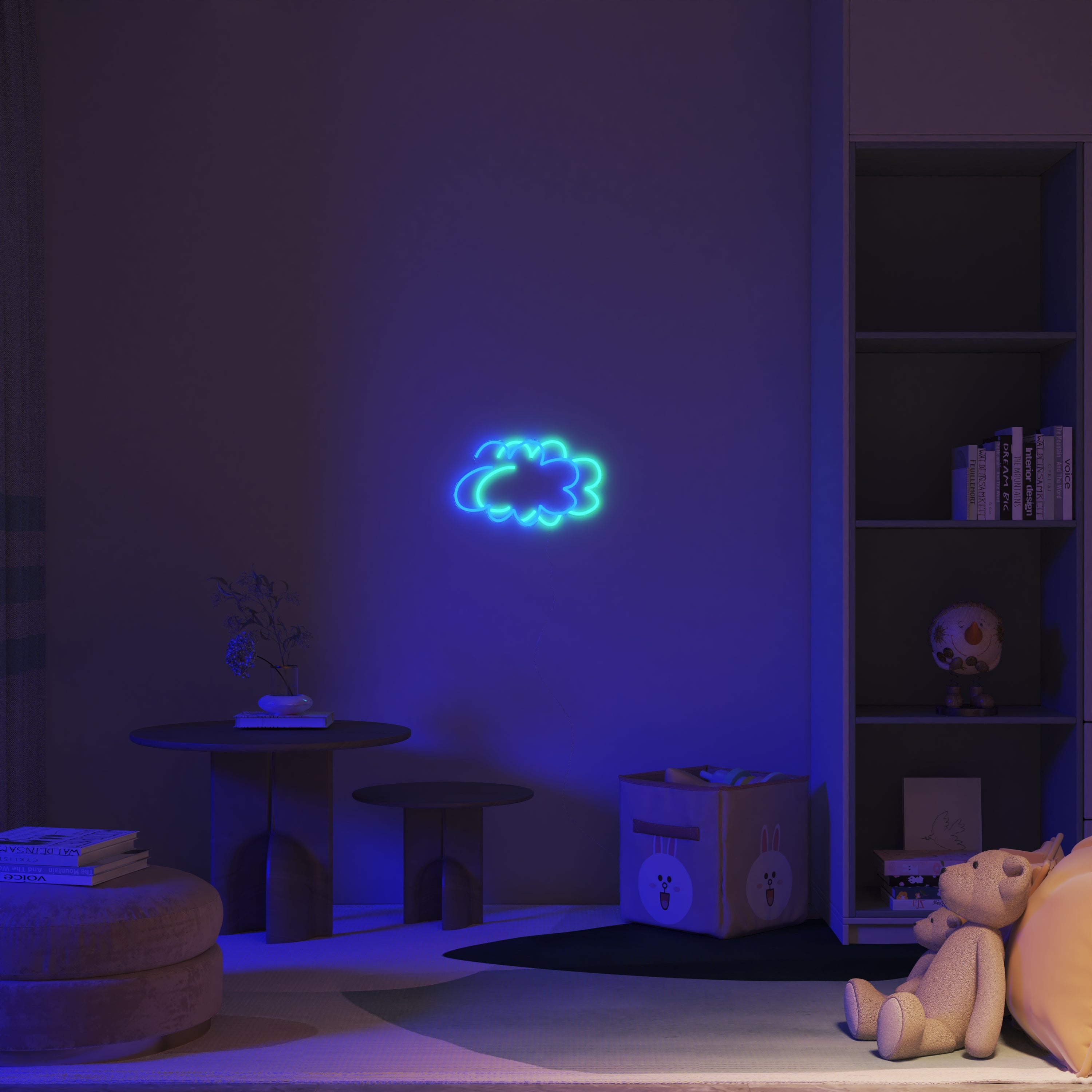 Cloud Twins - LED neon sign - YELLOWPOP USA