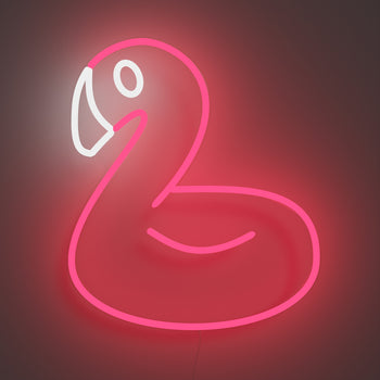 Flamingo Balloon - LED neon sign