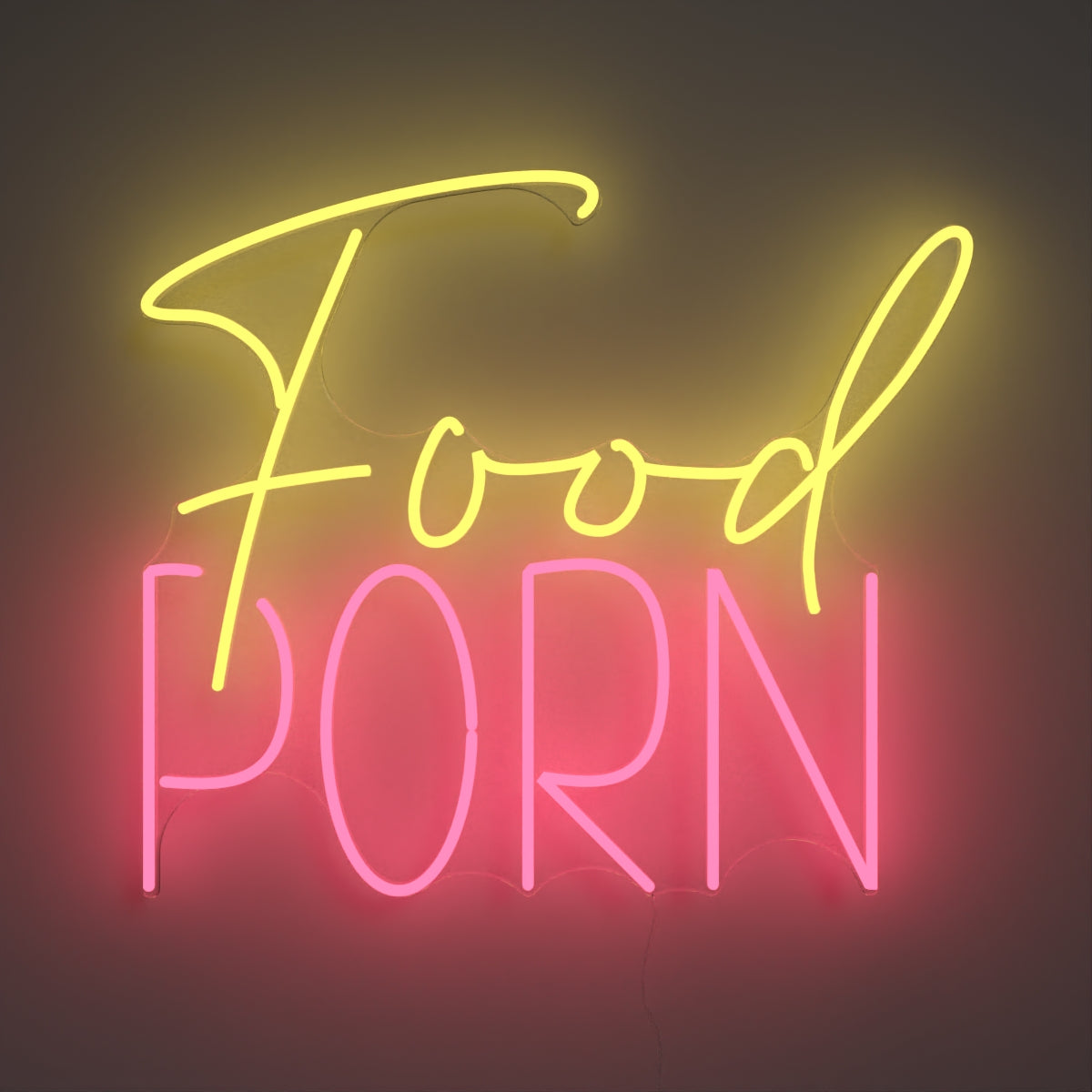 Food Porn LED Neon Sign