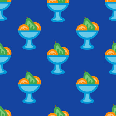 Fruit Pattern Wallpaper by Tom Wesselmann