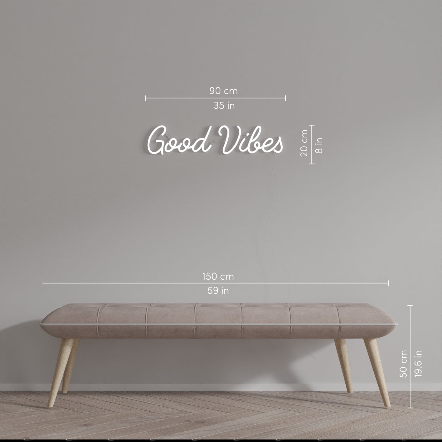Good Vibes - LED neon sign