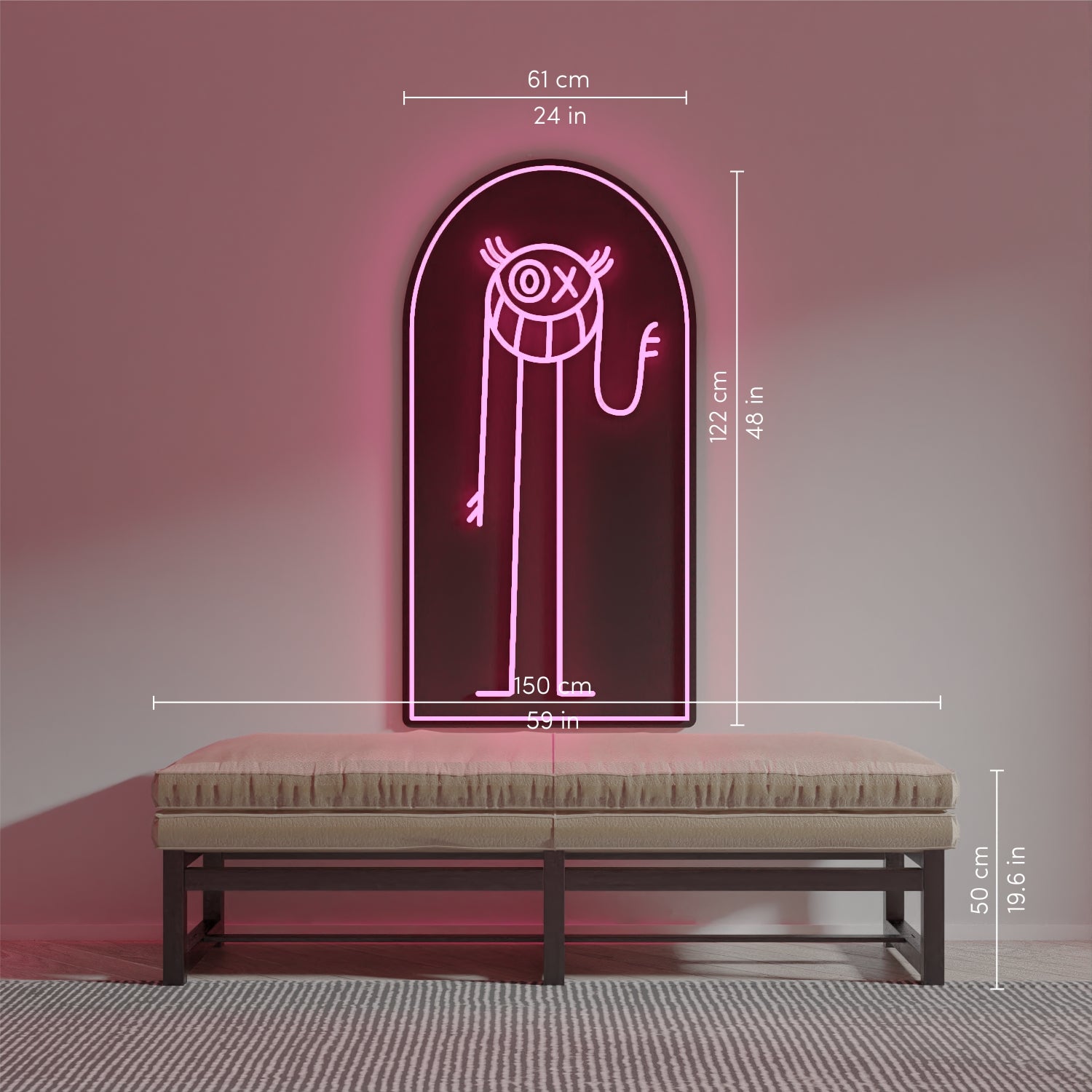 Hello Mr A © - LED neon sign by André Saraiva