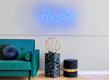 Hustle - LED neon sign - yellowpop