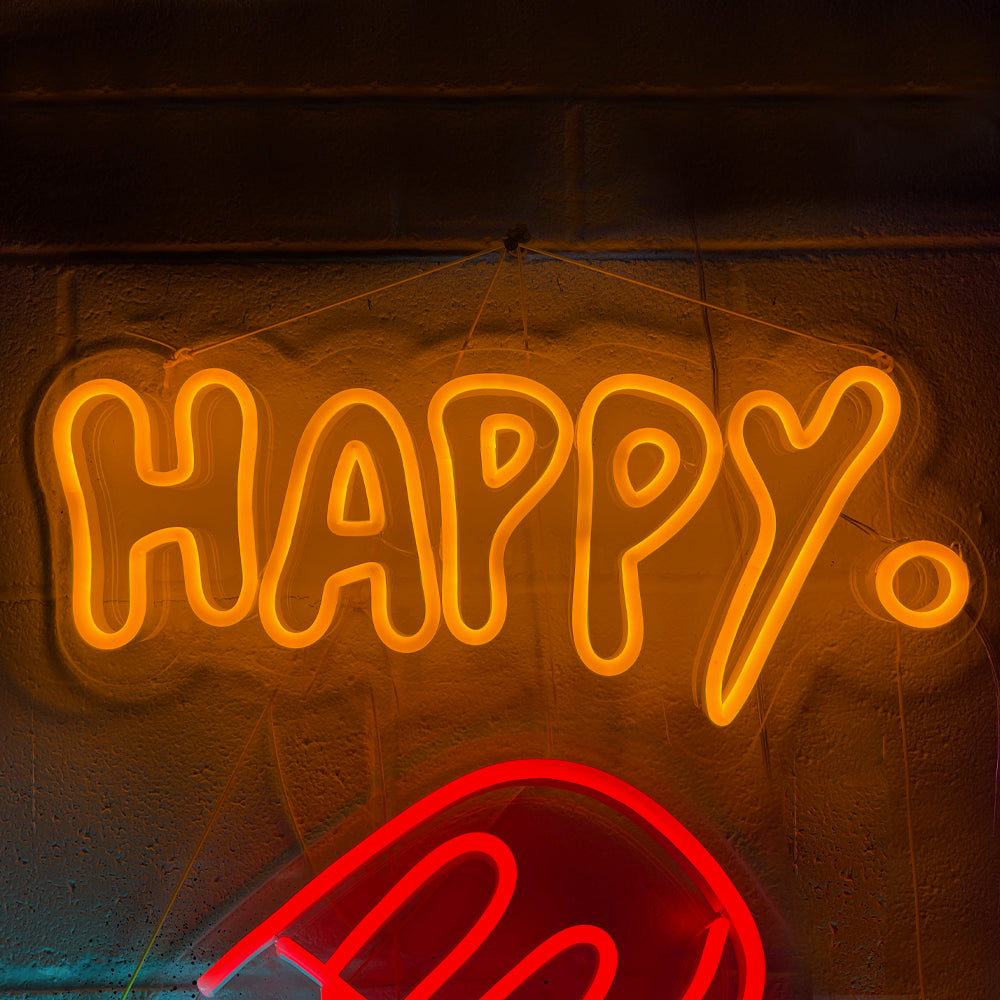 Happy by Gregory Siff, LED Neon Sign