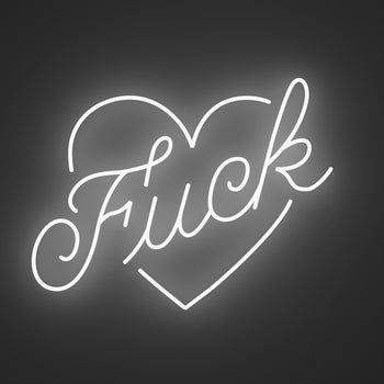 F*ck by Jean André, LED neon sign
