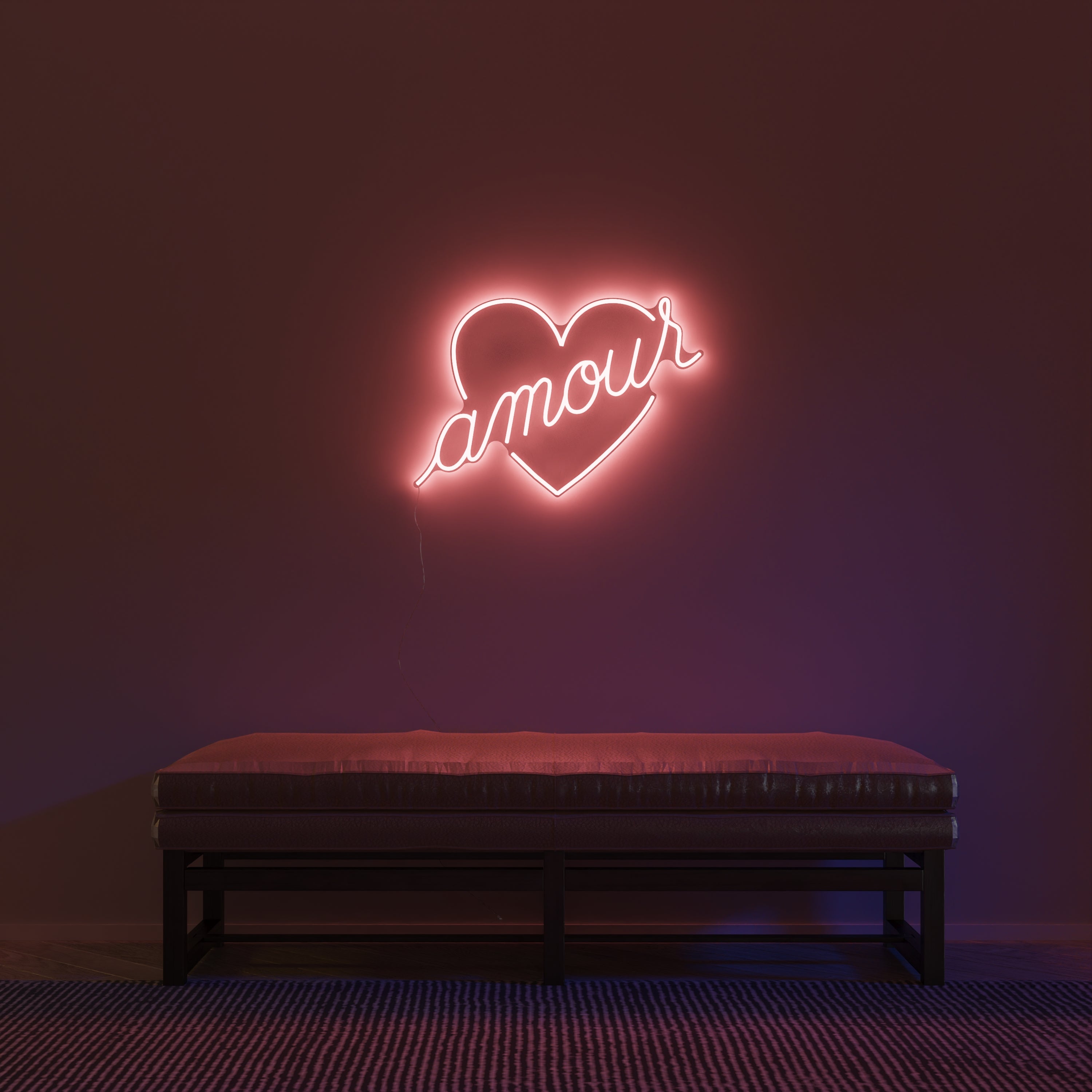 Amour by Jean André, LED neon sign