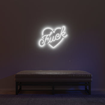F*ck by Jean André, LED neon sign