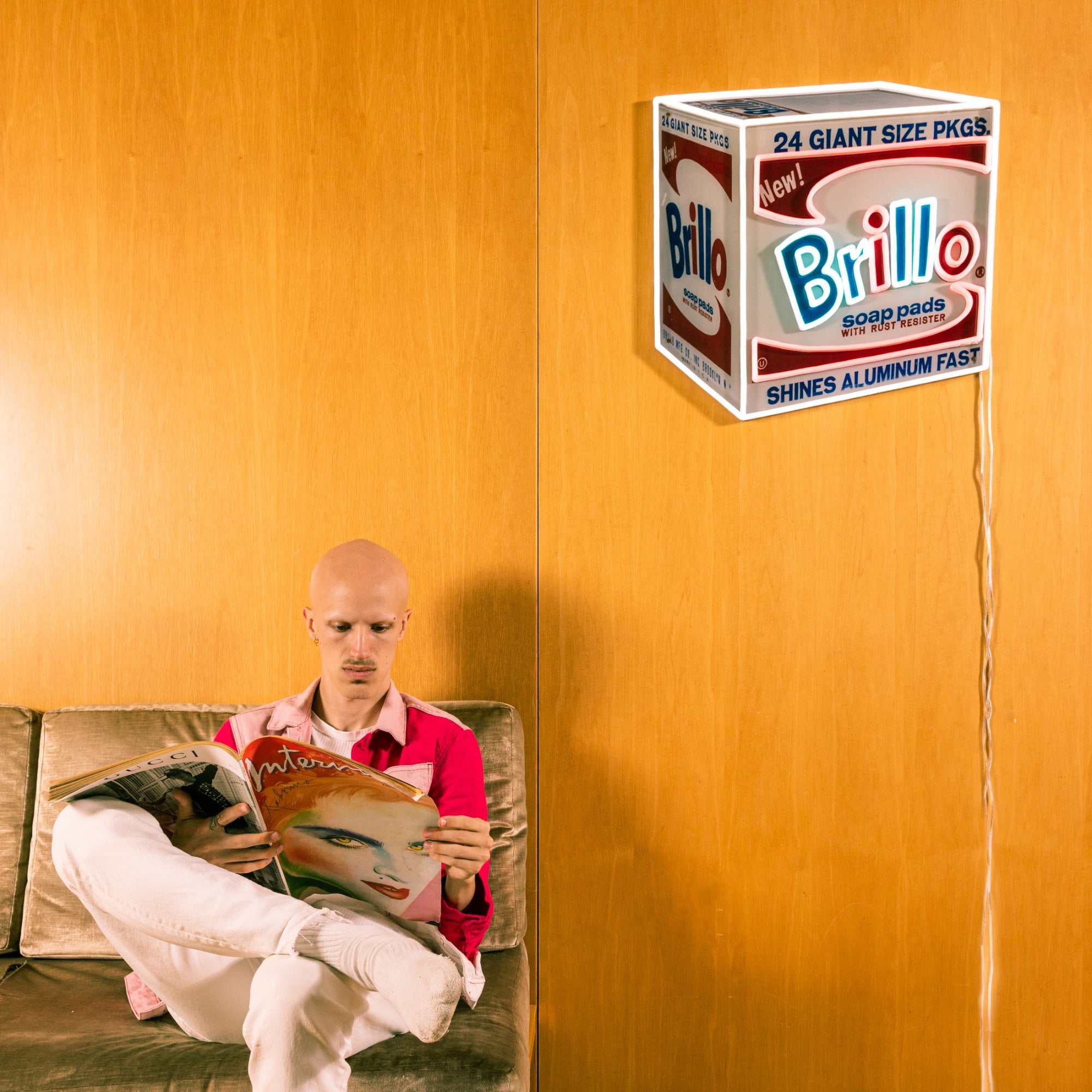 Brillo Box by Andy Warhol - LED neon sign - YELLOWPOP USA
