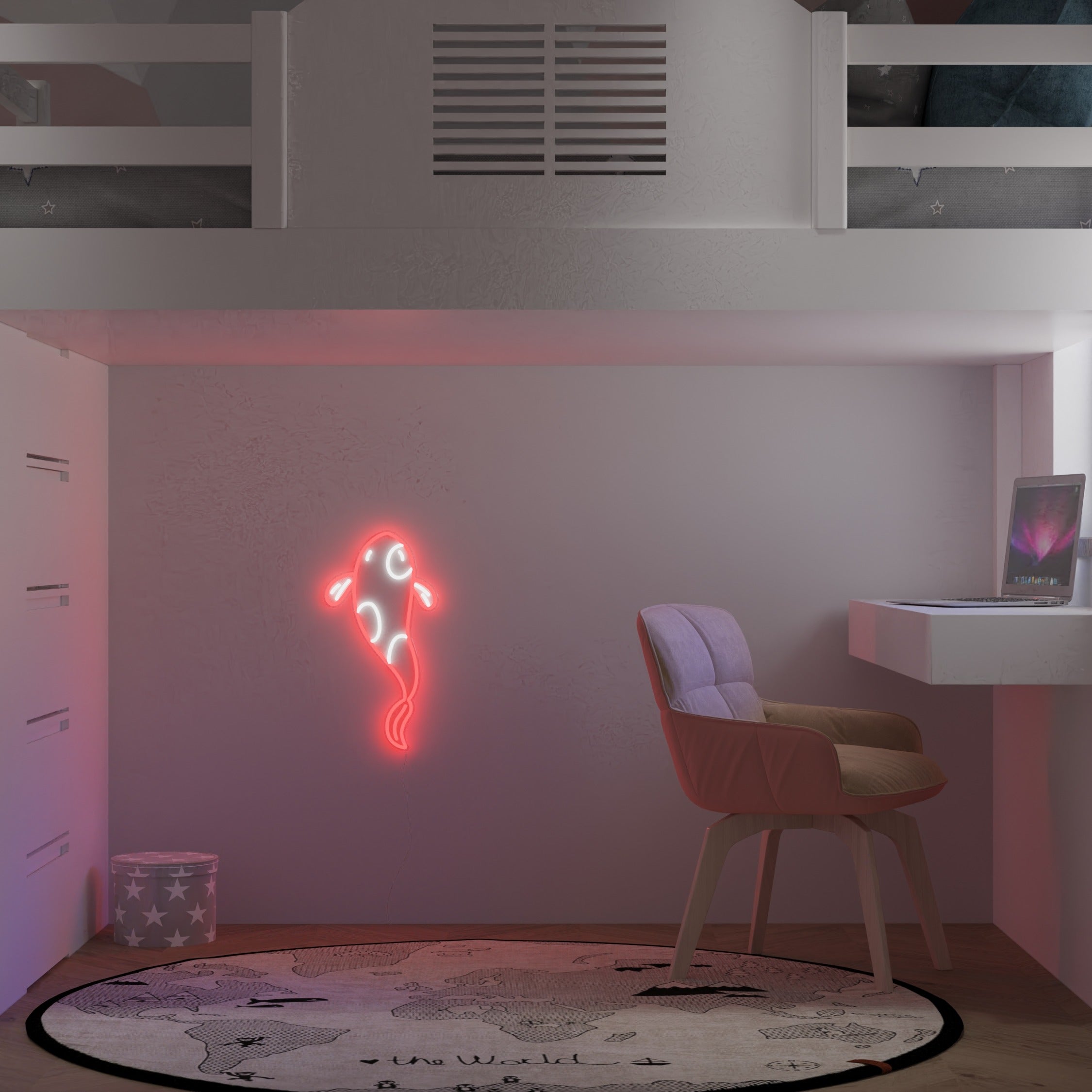 鯉 - LEDネオンサイン