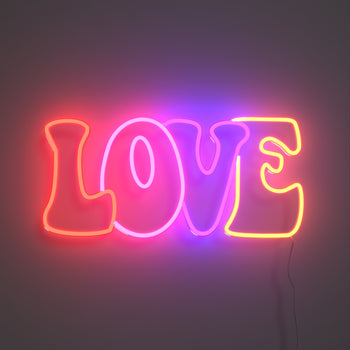 LOVE, LED neon sign