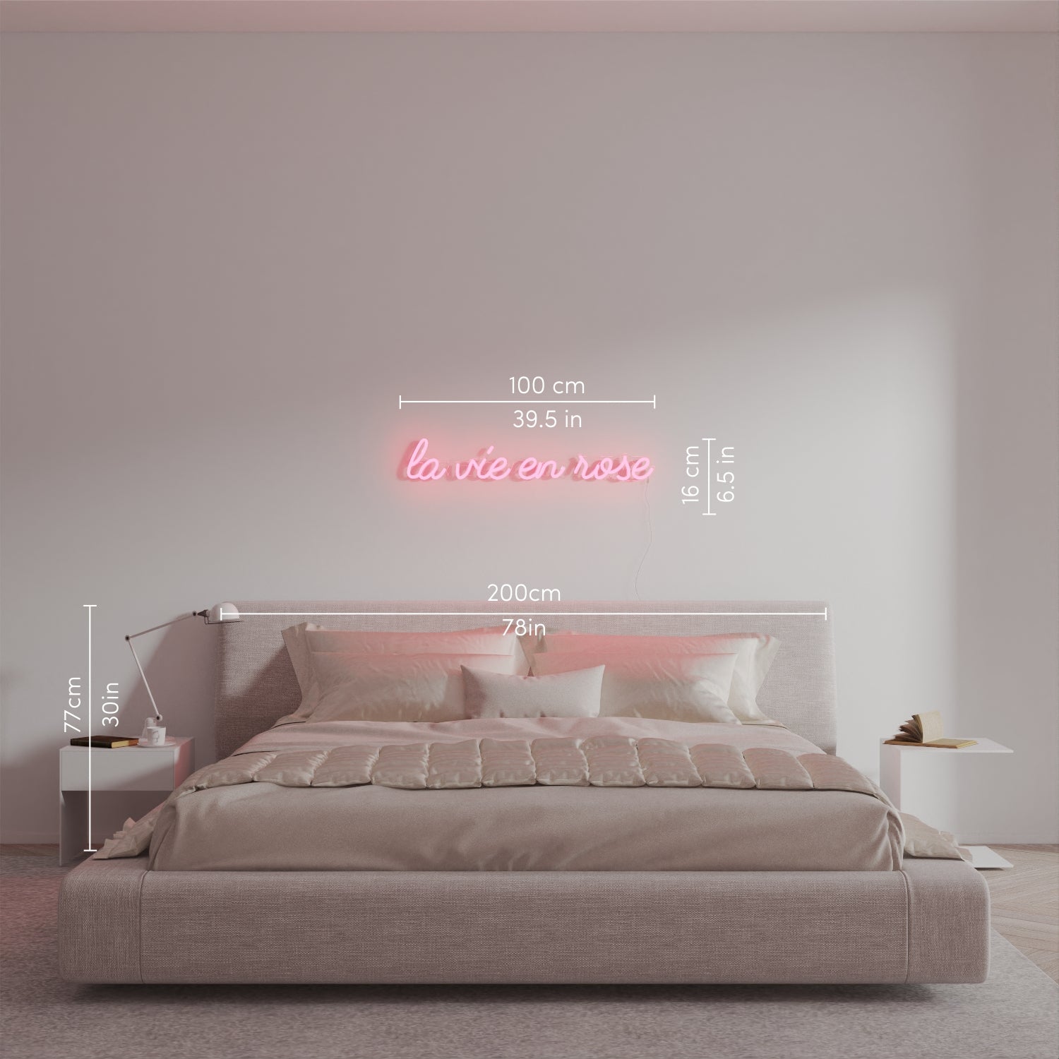 La vie en rose - LED neon sign