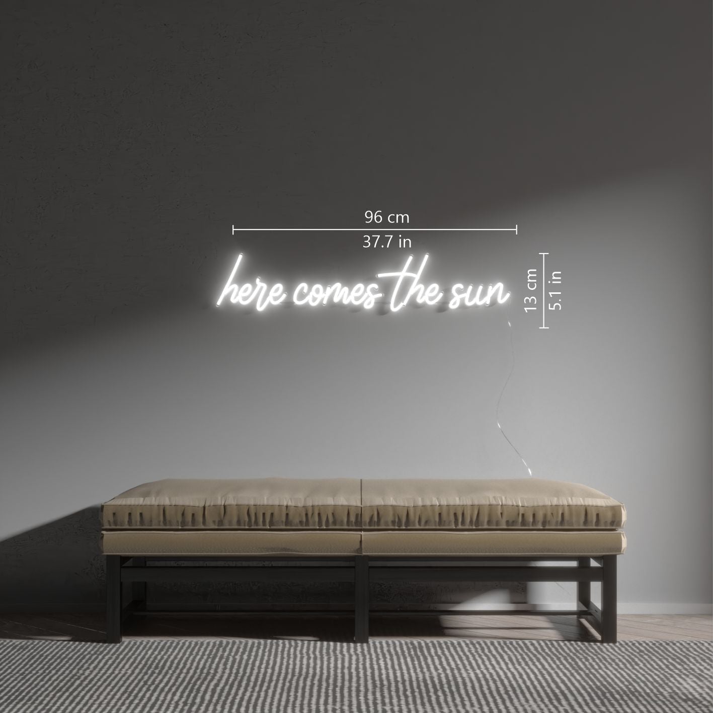 Here comes the sun - LED neon sign