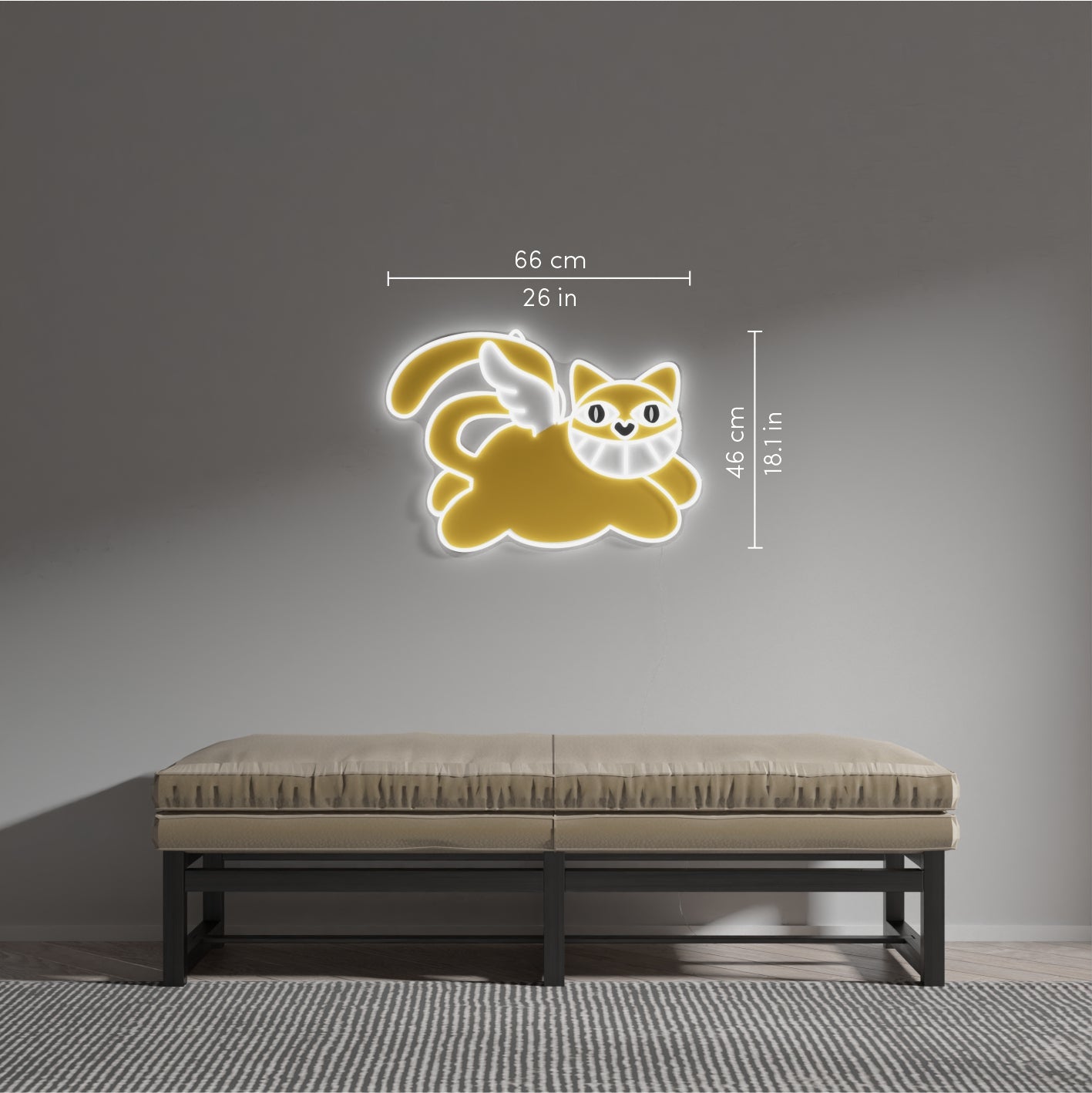 Monsieur Chat, LED neon sign - YELLOWPOP USA