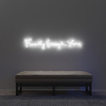 Finally Enough Love by Madonna, LED neon sign