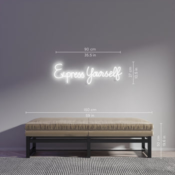 Express Yourself by Madonna, LED neon sign