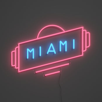 Miami, LED neon sign