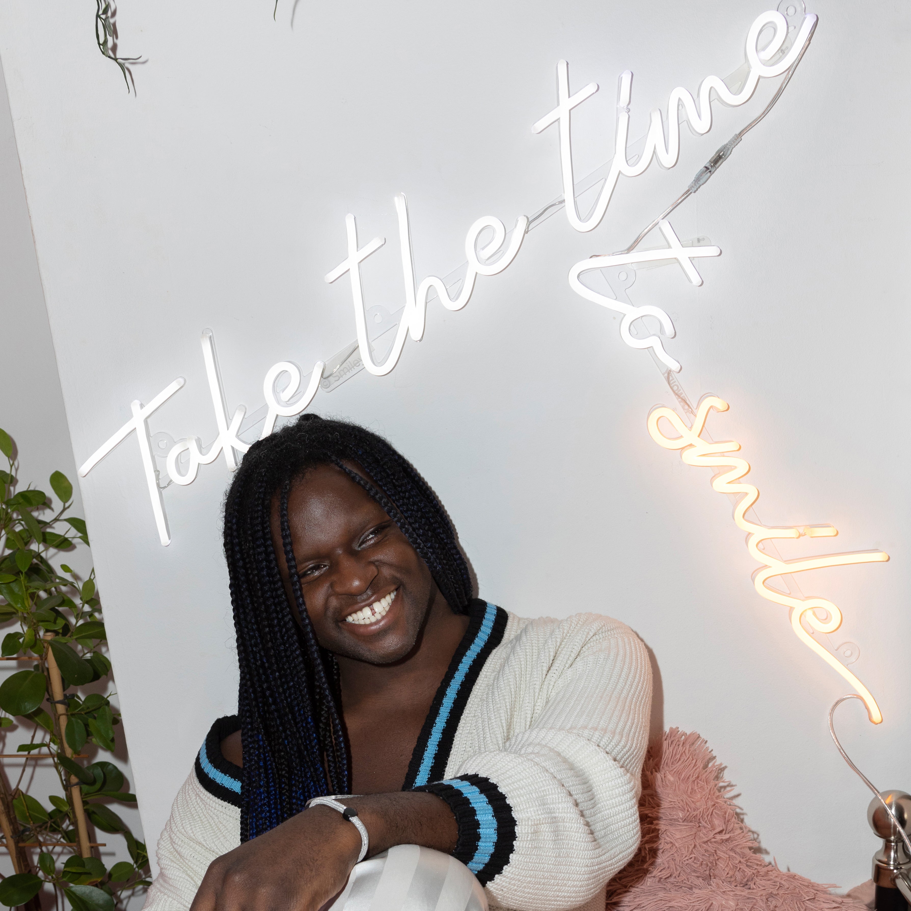 Take The Time To Smile by Smiley, LED neon sign