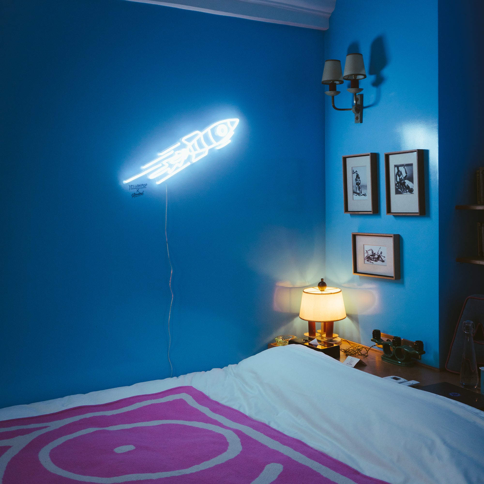 Rocket - LED neon sign by André Saraiva