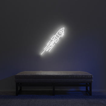 Rocket - LED neon sign by André Saraiva