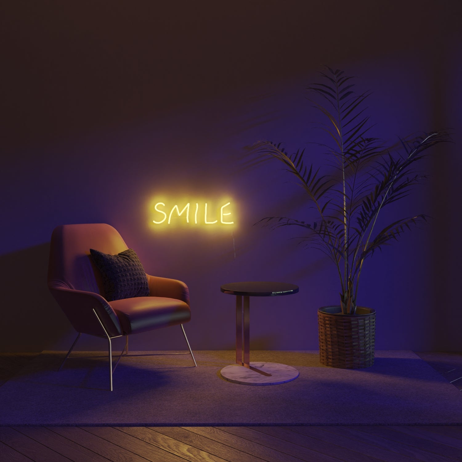 Smile, LED neon sign - YELLOWPOP USA