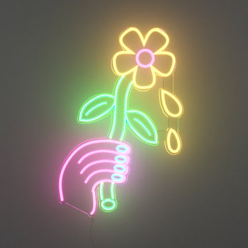 Lazy Daisy by Emily Eldridge - LED Neon Sign