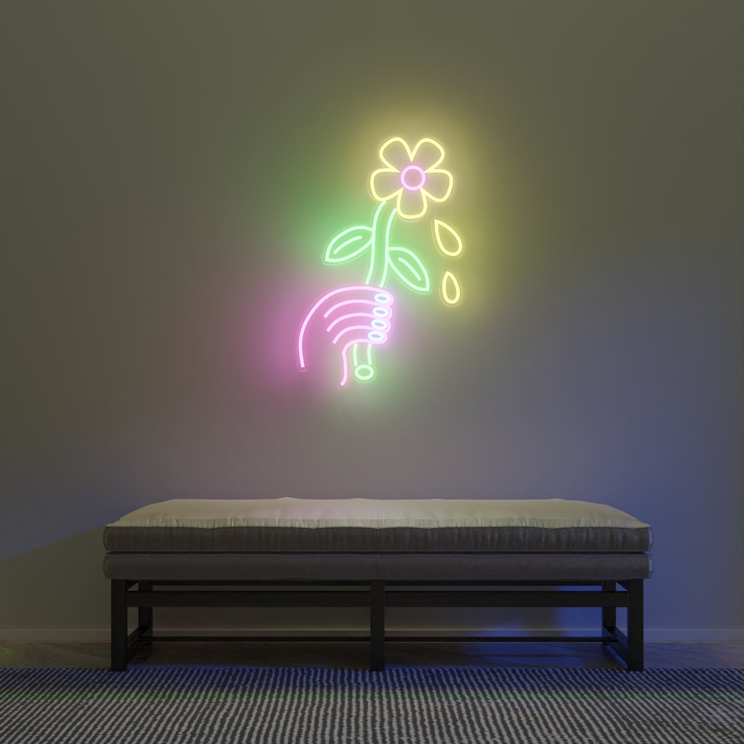 Lazy Daisy by Emily Eldridge - LED Neon Sign