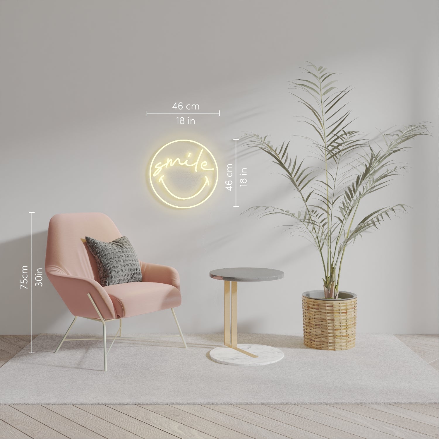 Smile Smiley by Smiley, LED neon sign