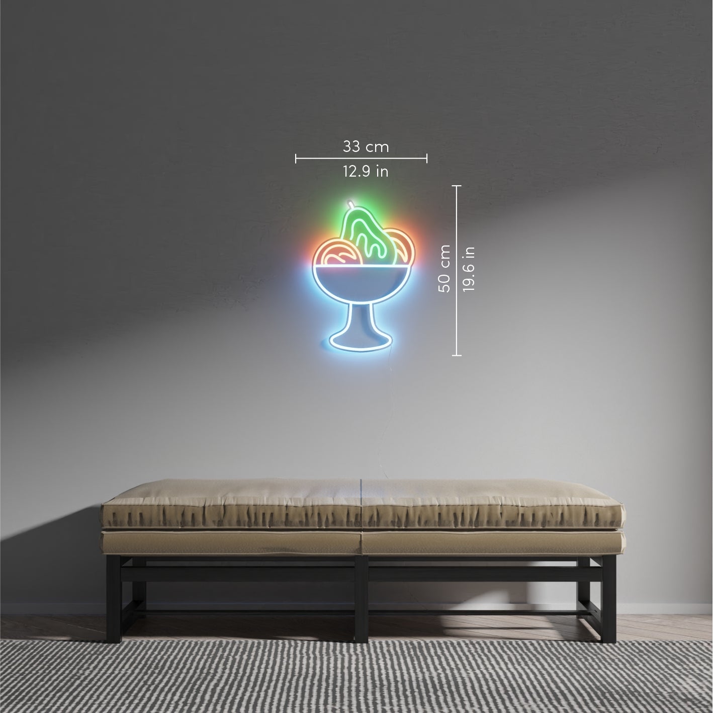 Garden Delights by Tom Wesselmann, LED neon sign