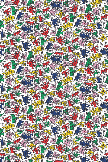 Dancing Figures Wallpaper, YP x Keith Haring