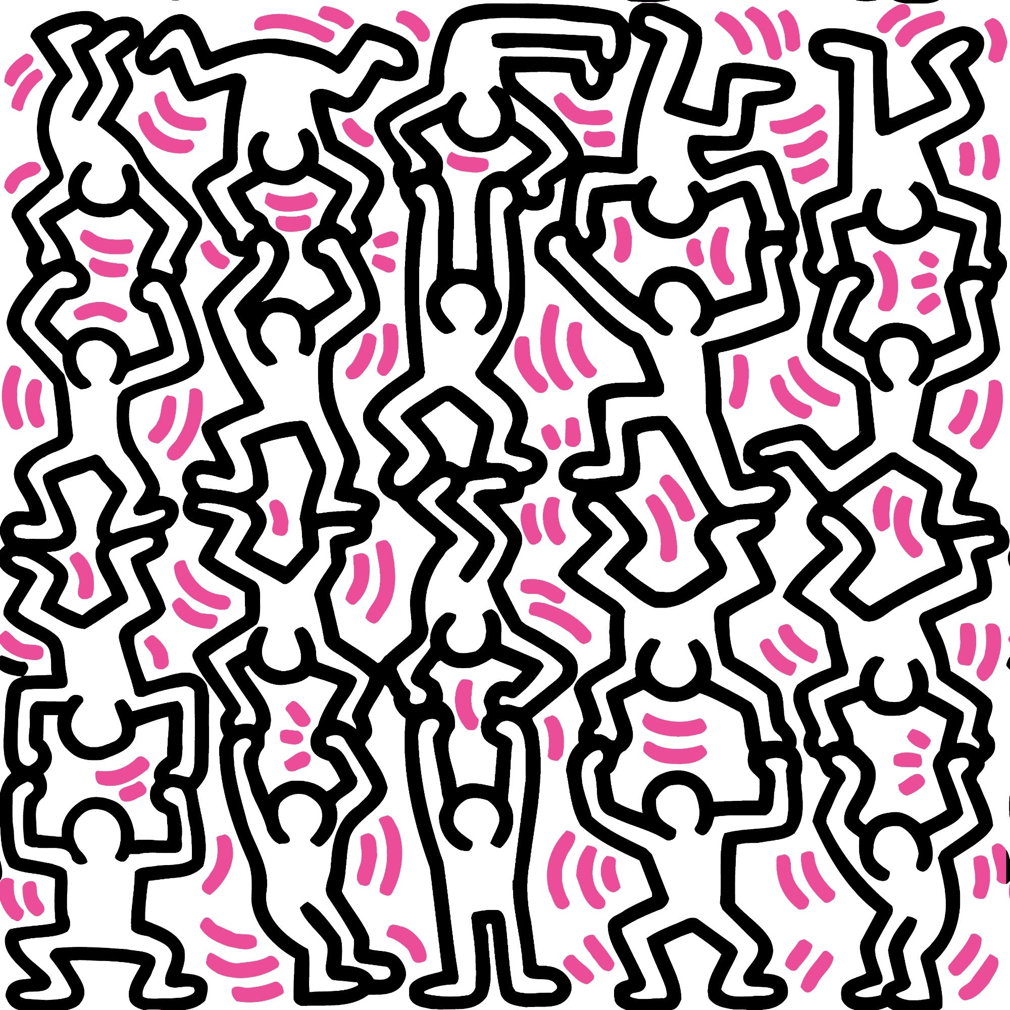 Dancing Man Wallpaper, YP x Keith Haring