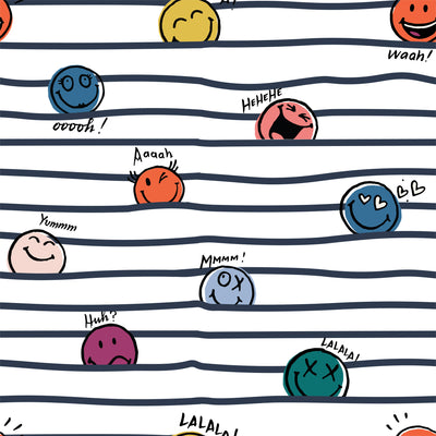 Smiles & Stripes Wallpaper by Smiley World x André Saraiva