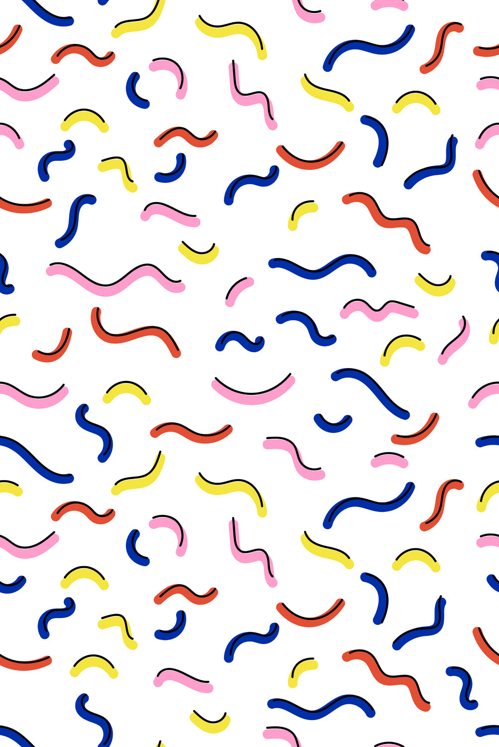 Squiggle Wiggles Wallpaper
