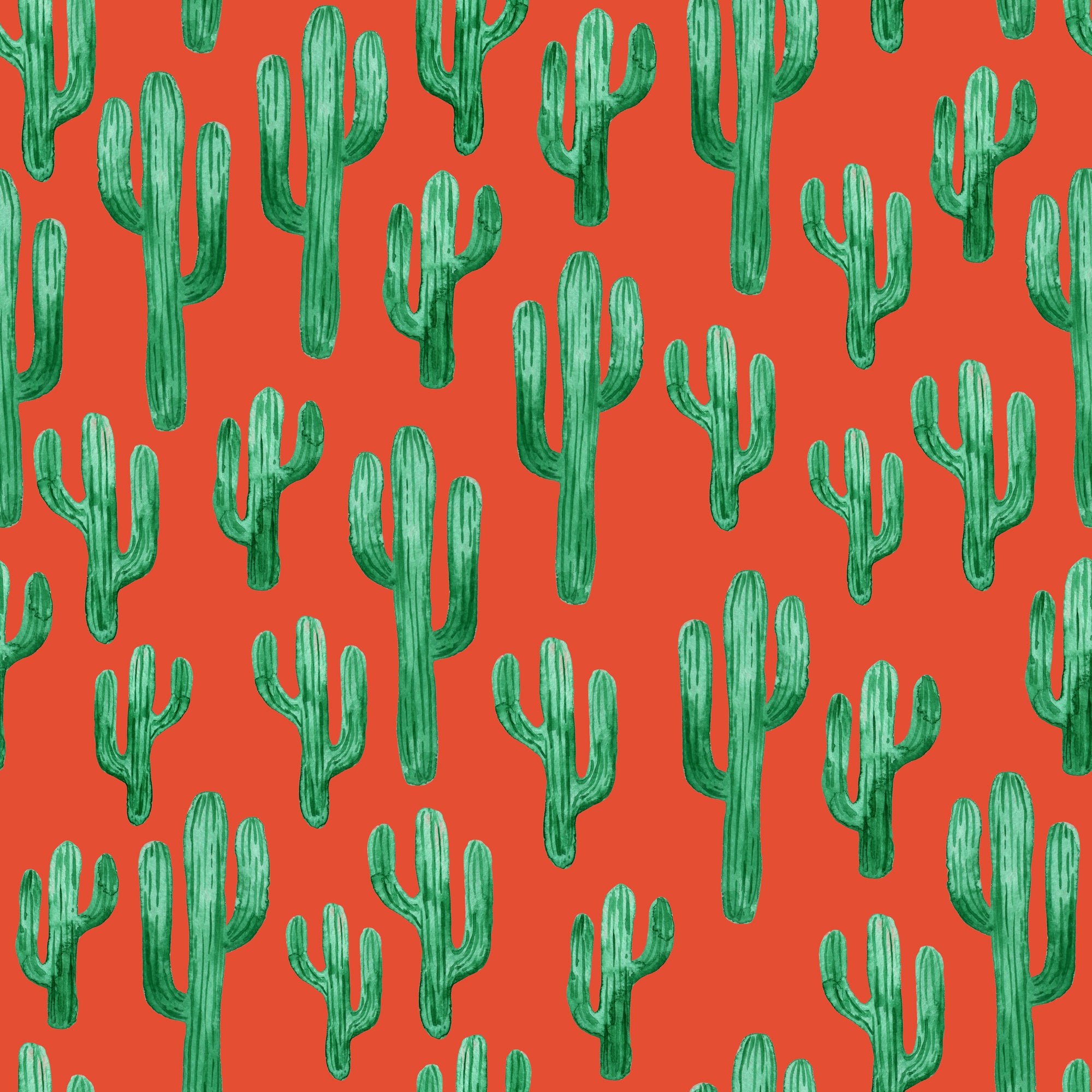 Painted Pricklies Wallpaper