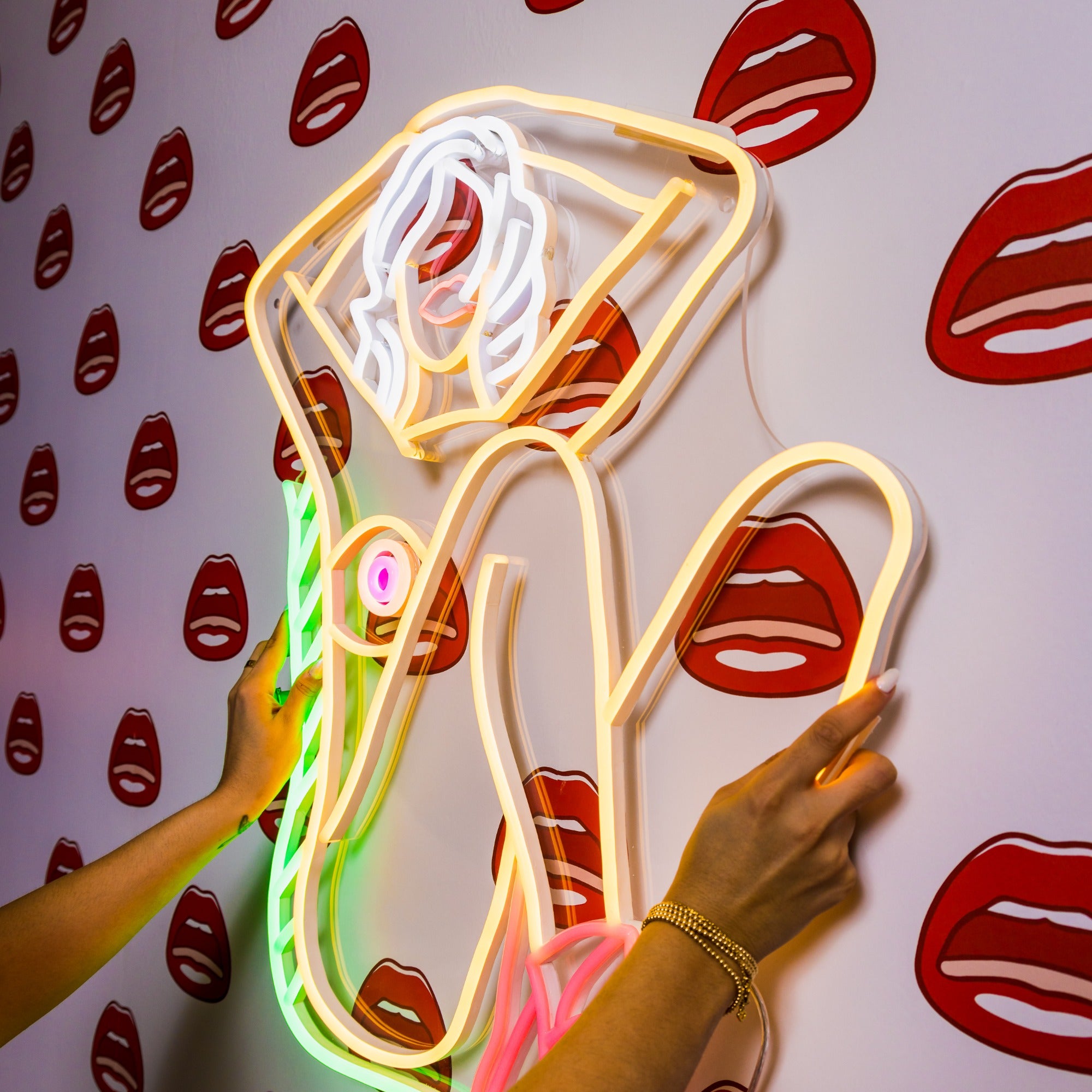 La Femme by Tom Wesselmann, LED neon sign