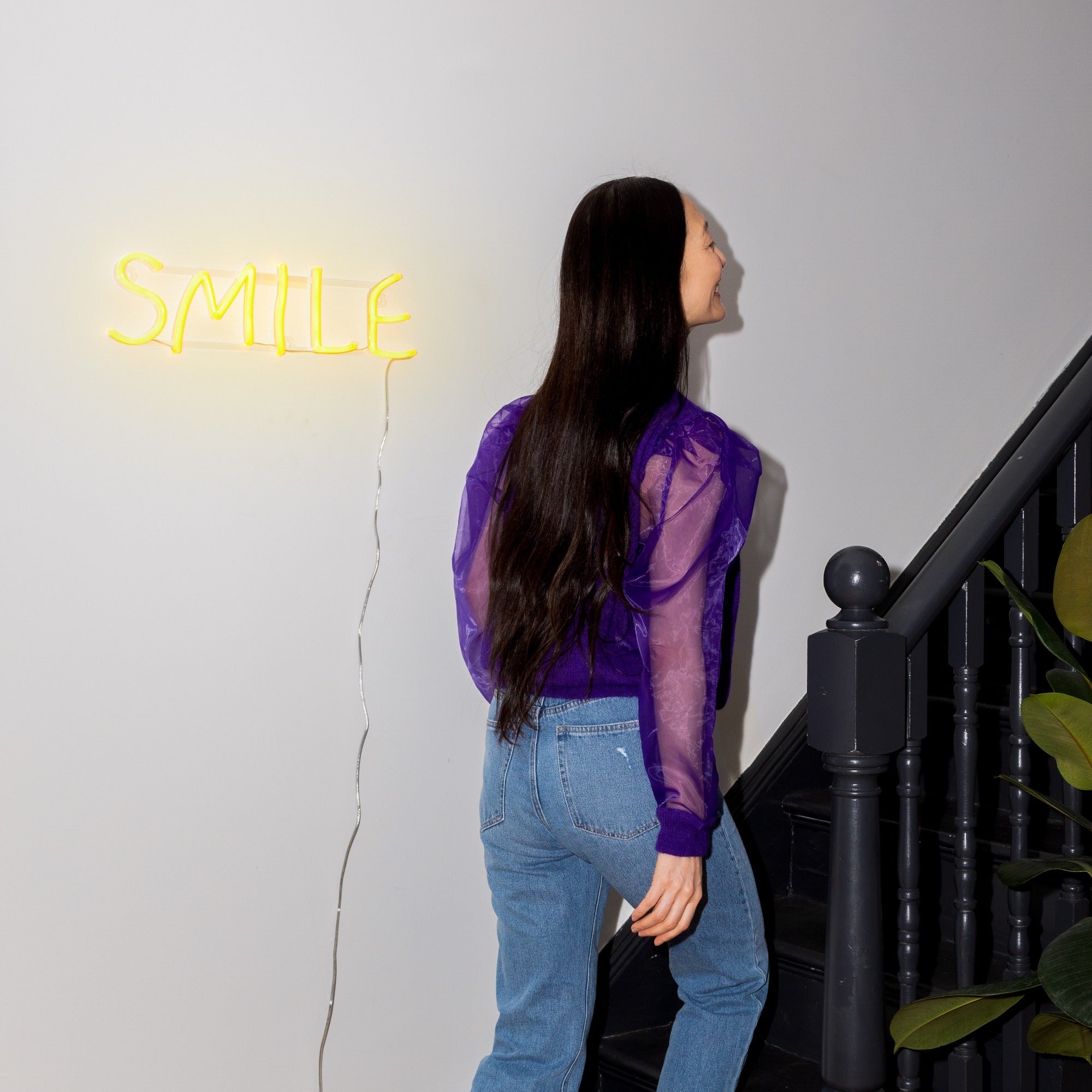 Smile, LED neon sign - YELLOWPOP USA