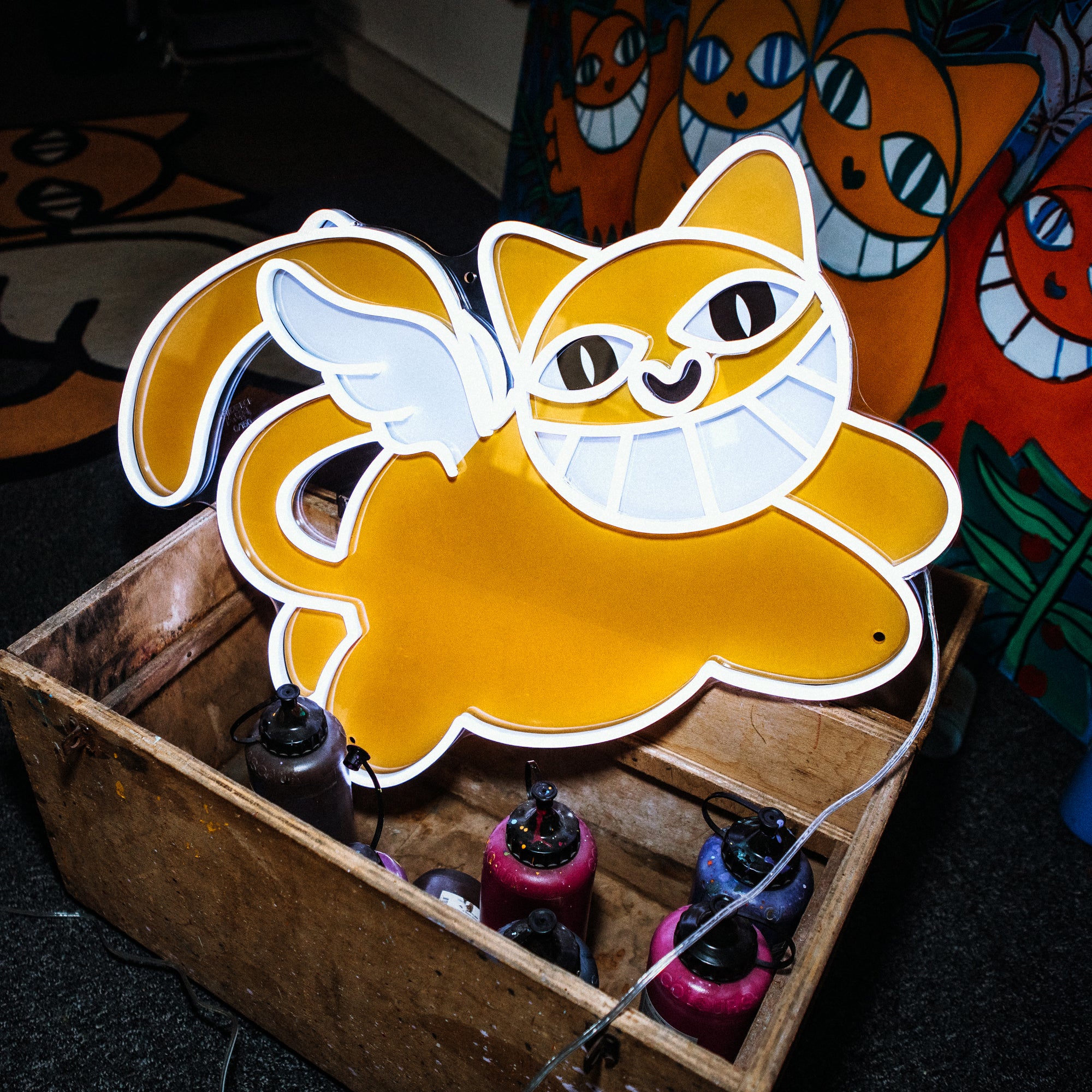 Monsieur Chat, LED neon sign - YELLOWPOP USA