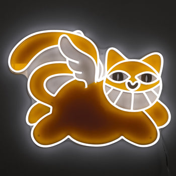 Monsieur Chat, LED neon sign
