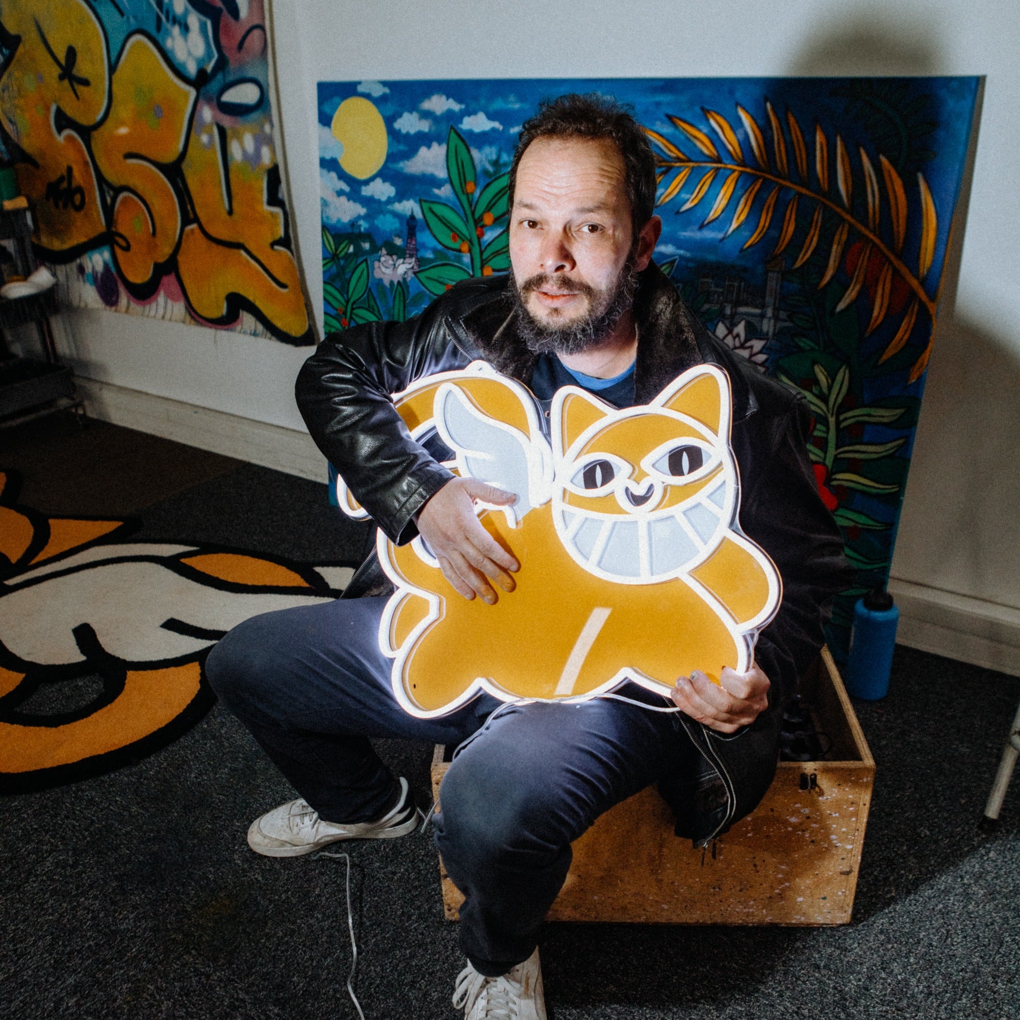 Monsieur Chat, LED neon sign - YELLOWPOP USA