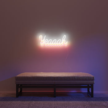 Yeaaah by Zoe Roe, LED neon sign