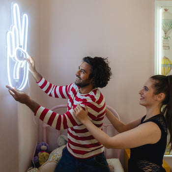 Peace Hand - LED neon sign
