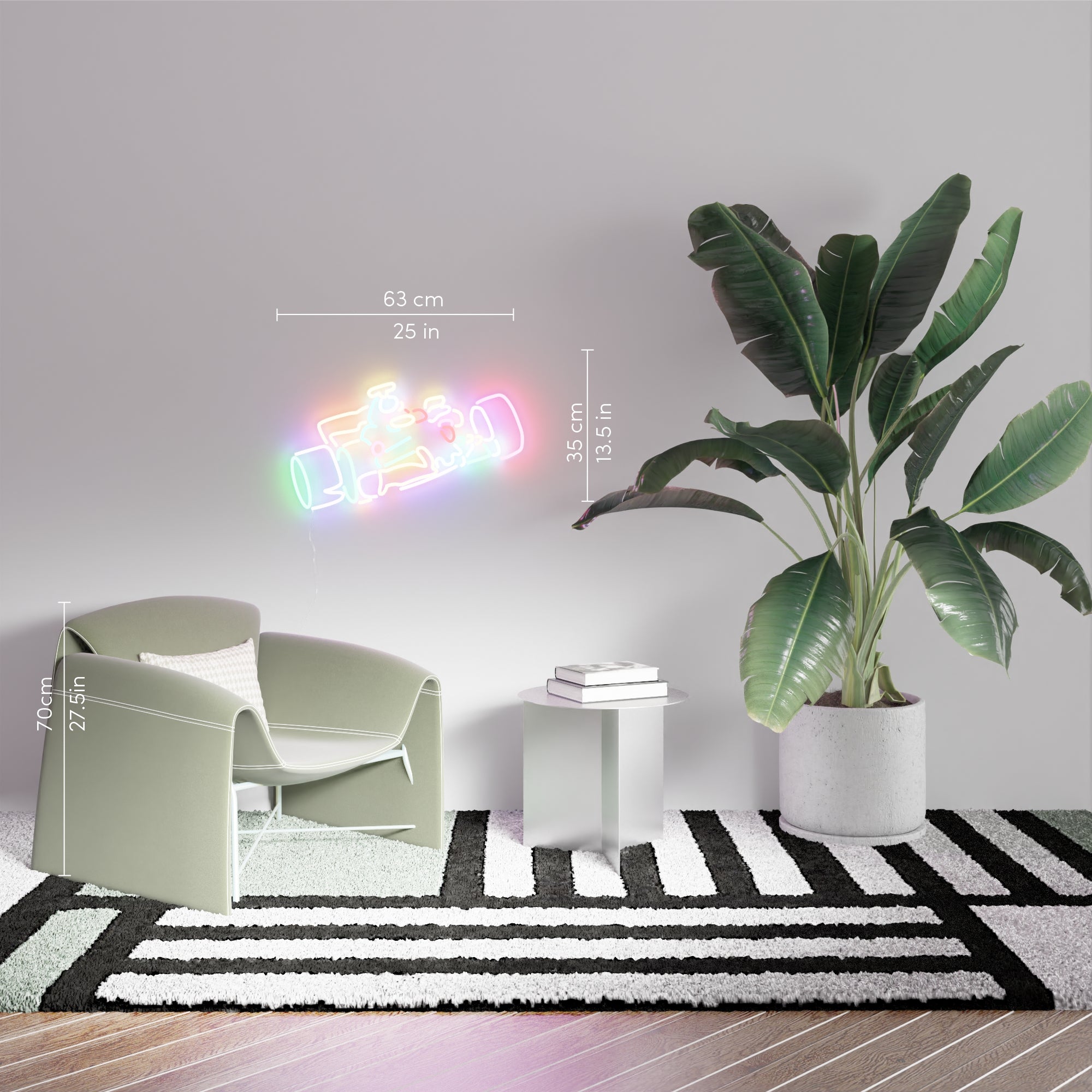 ヨニ・アルター作「レーサー」LEDネオンサイン