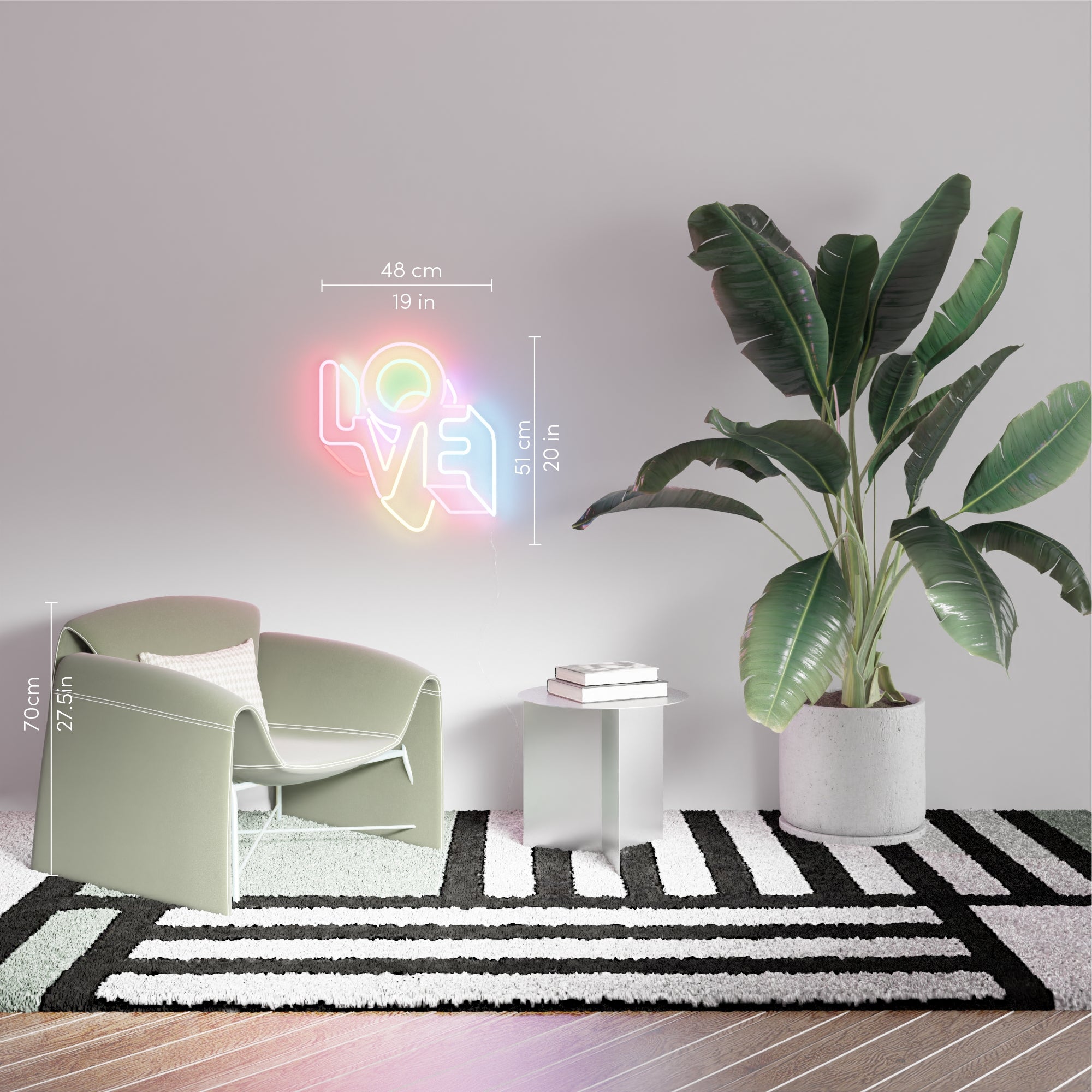 LO-VE by Yoni Alter, LED neon sign