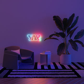 YAY! by Yoni Alter, LED neon sign