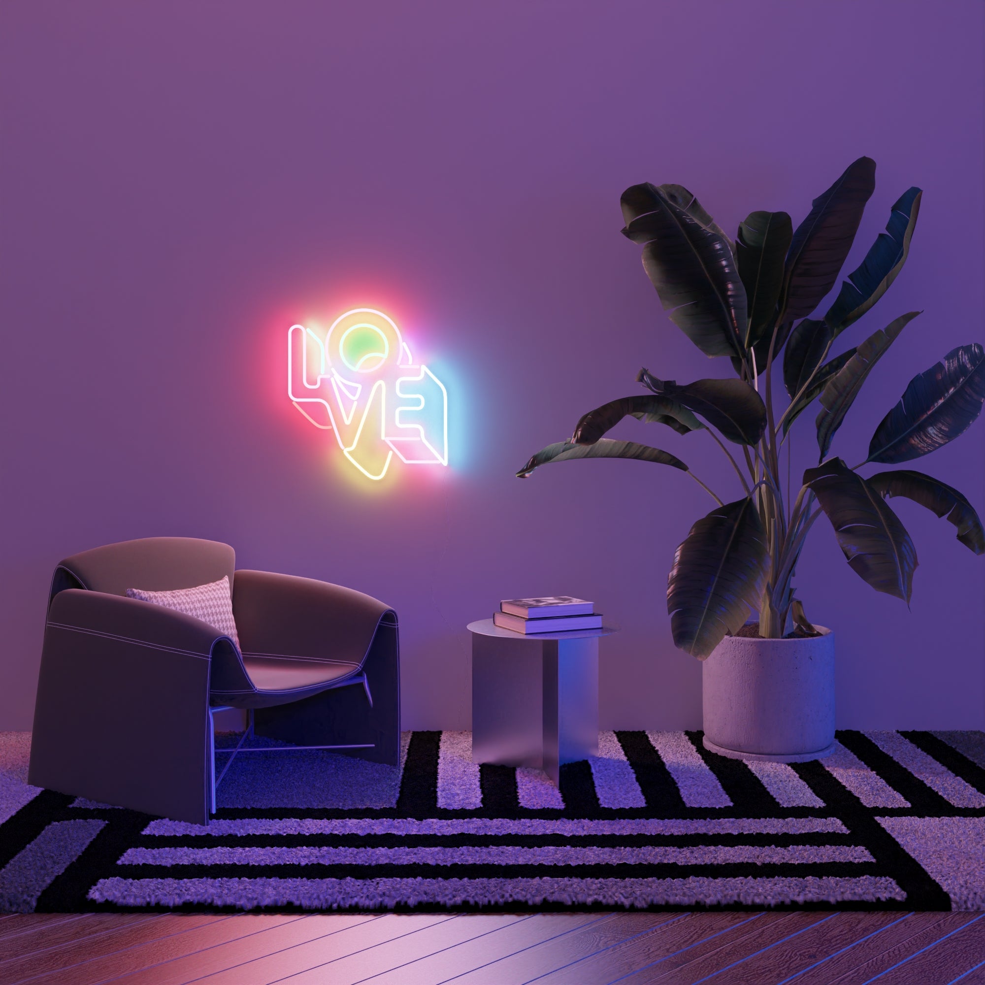 LO-VE by Yoni Alter, LED neon sign